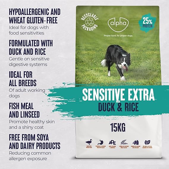 Extra Complete Dry Dog Food Duck and Rice, 15 kg